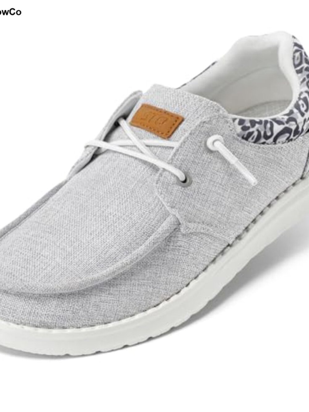 Women's Canvas Slip On Loafers Arch Support Comfort Shoes